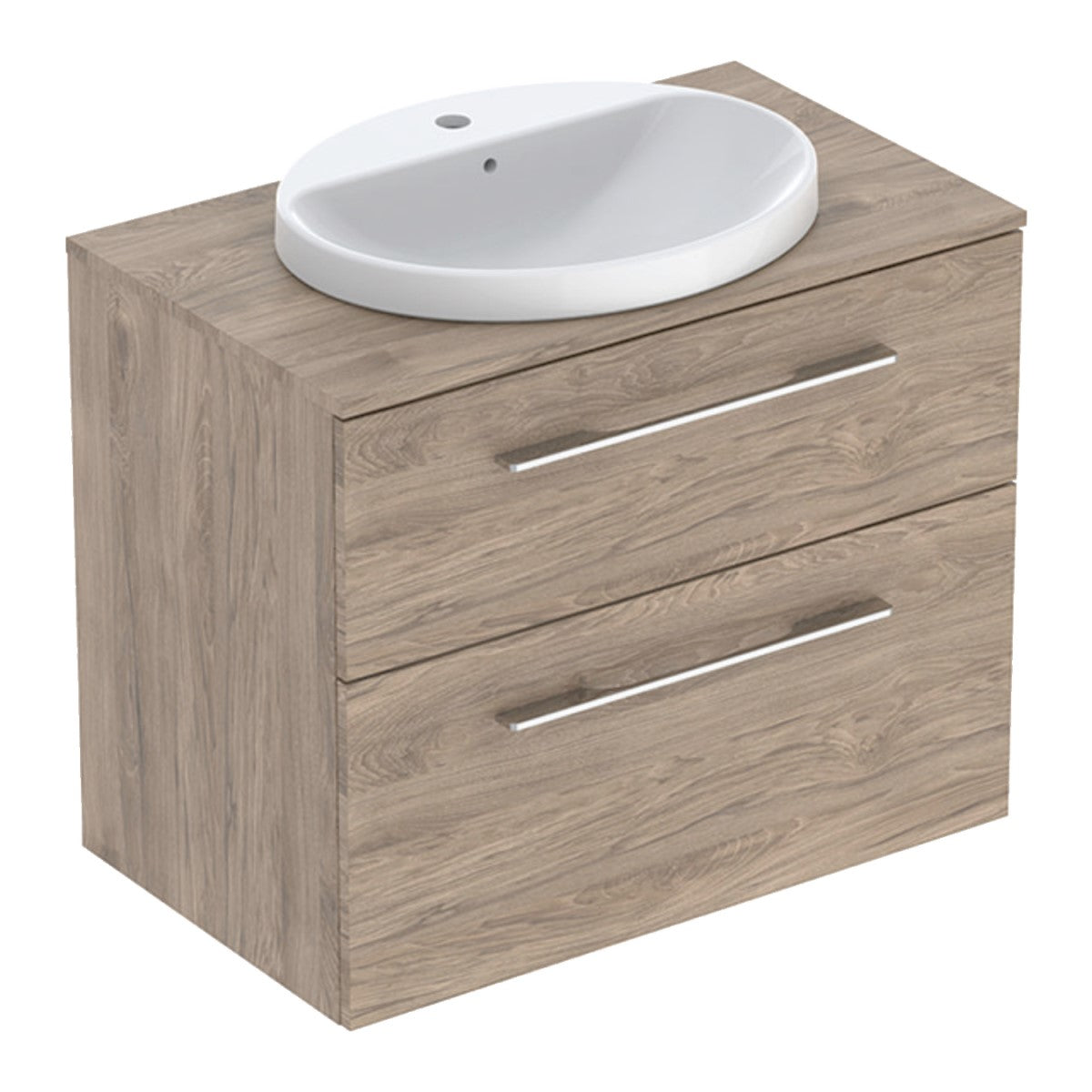 502.874.00.1 Geberit Selnova Square 79 x 50 cm umivalnik z omarico