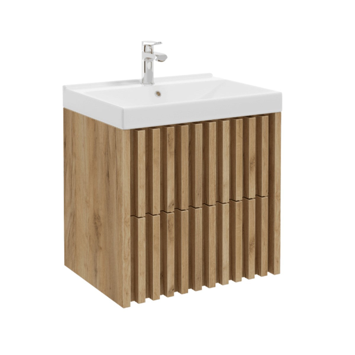 DELANO60ZDUM Naturel Delano 60 x 46 cm umivalnik z omarico