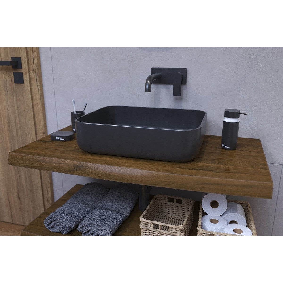 DMDUB80K Naturel Wood 80 x 50 cm kopalniški pult iz masivnega lesa