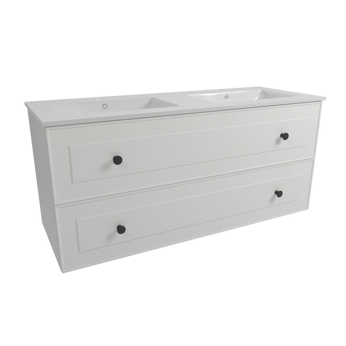 FORLI120BIU Naturel Forli 120 x 46 cm dvojni umivalnik z omarico