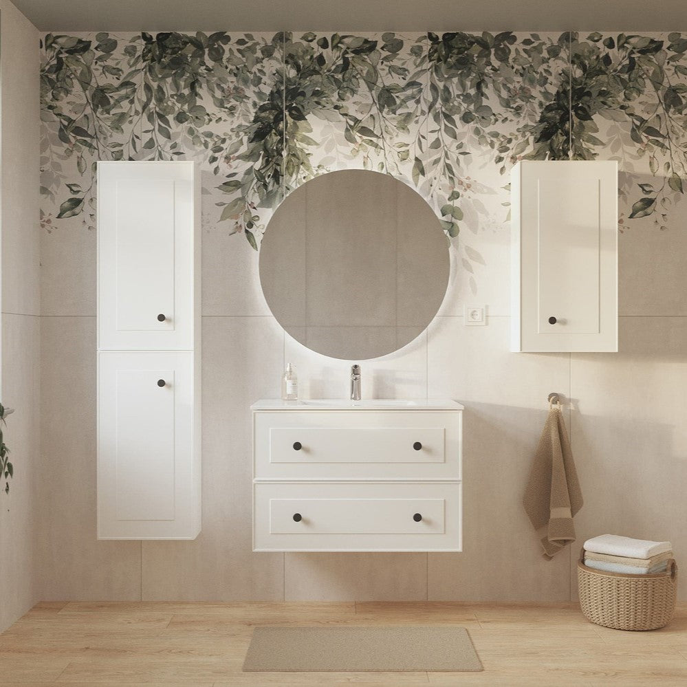FORLI80BIU Naturel Forli 80 x 46 cm umivalnik z omarico