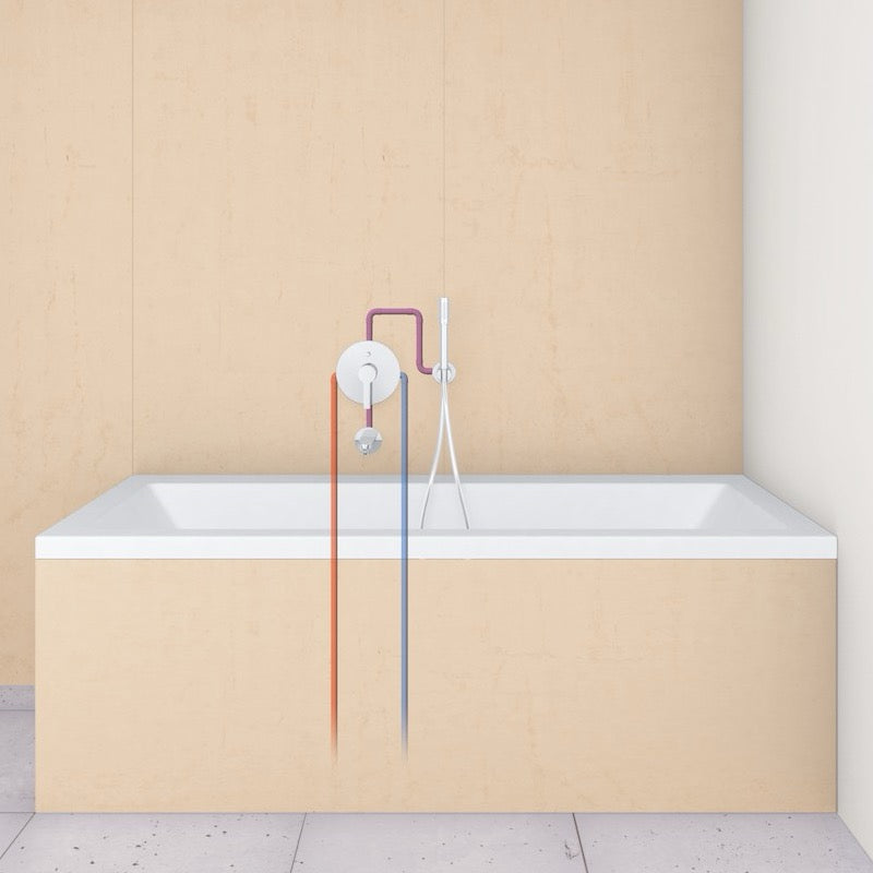 13280001 Grohe Concetto stenski izliv za kad