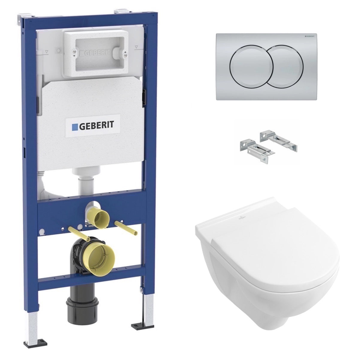 SIKOGEDVBOND01CR Villeroy & Boch WC školjka s kompletom Geberit Duofix 458.103.00.1 Delta01