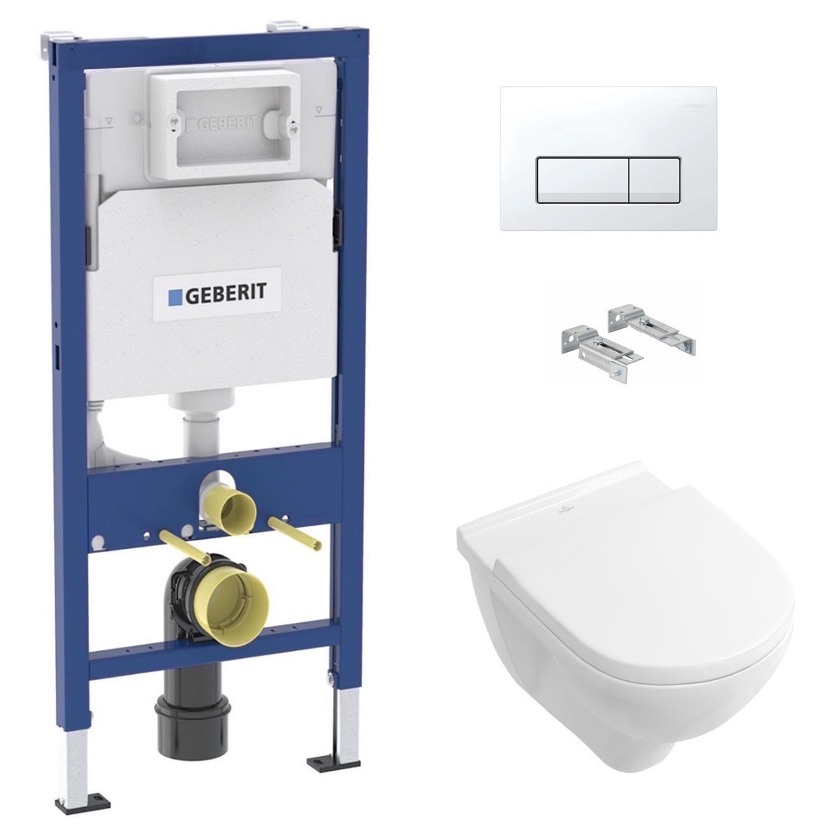 SIKOGEDVBOND50W Villeroy & Boch WC školjka s kompletom Geberit Duofix 458.103.00.1 Delta50