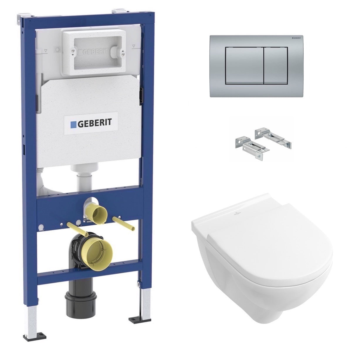 SIKOGEDVBOND30CR Villeroy & Boch WC školjka s kompletom Geberit Duofix 458.103.00.1 Delta30