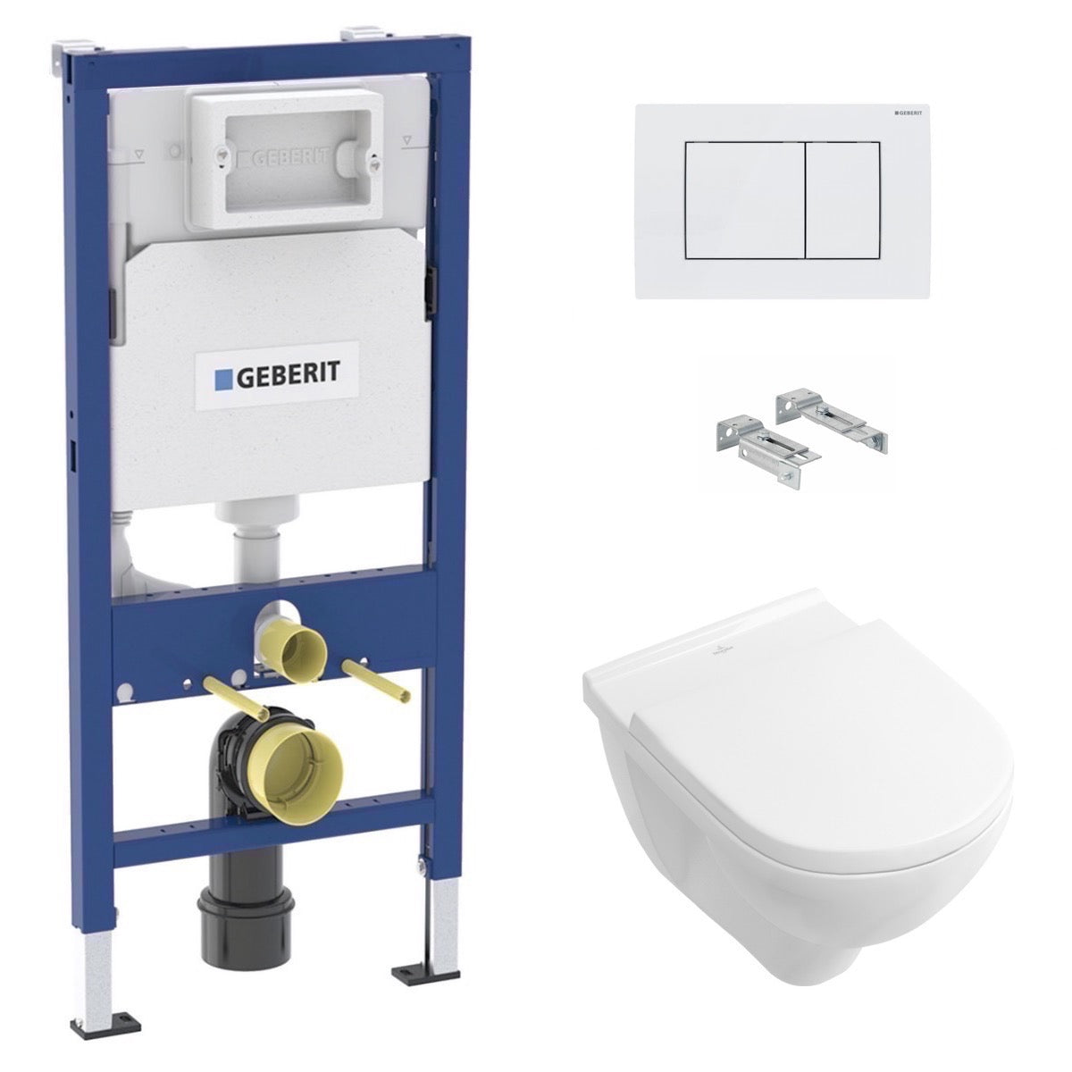 SIKOGEDVBOND30W Villeroy & Boch WC školjka s kompletom Geberit Duofix 458.103.00.1 Delta30
