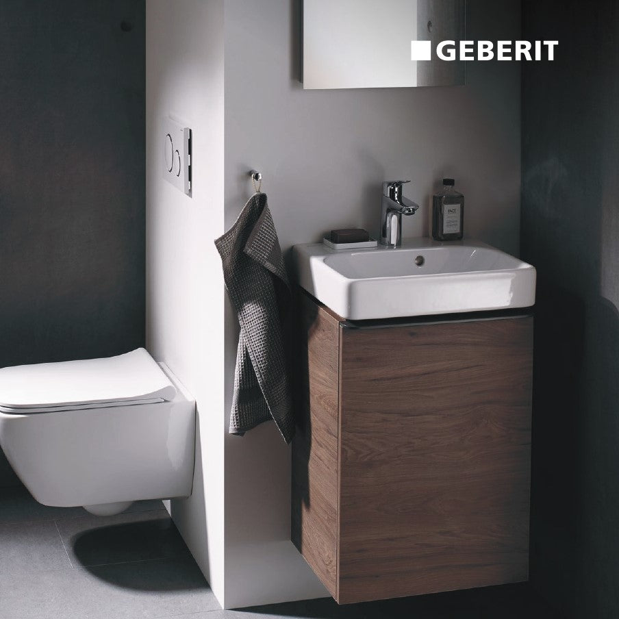 500.222.01.1 Geberit Smyle Square 45 x 36 cm keramični umivalnik z odprtino za armaturo