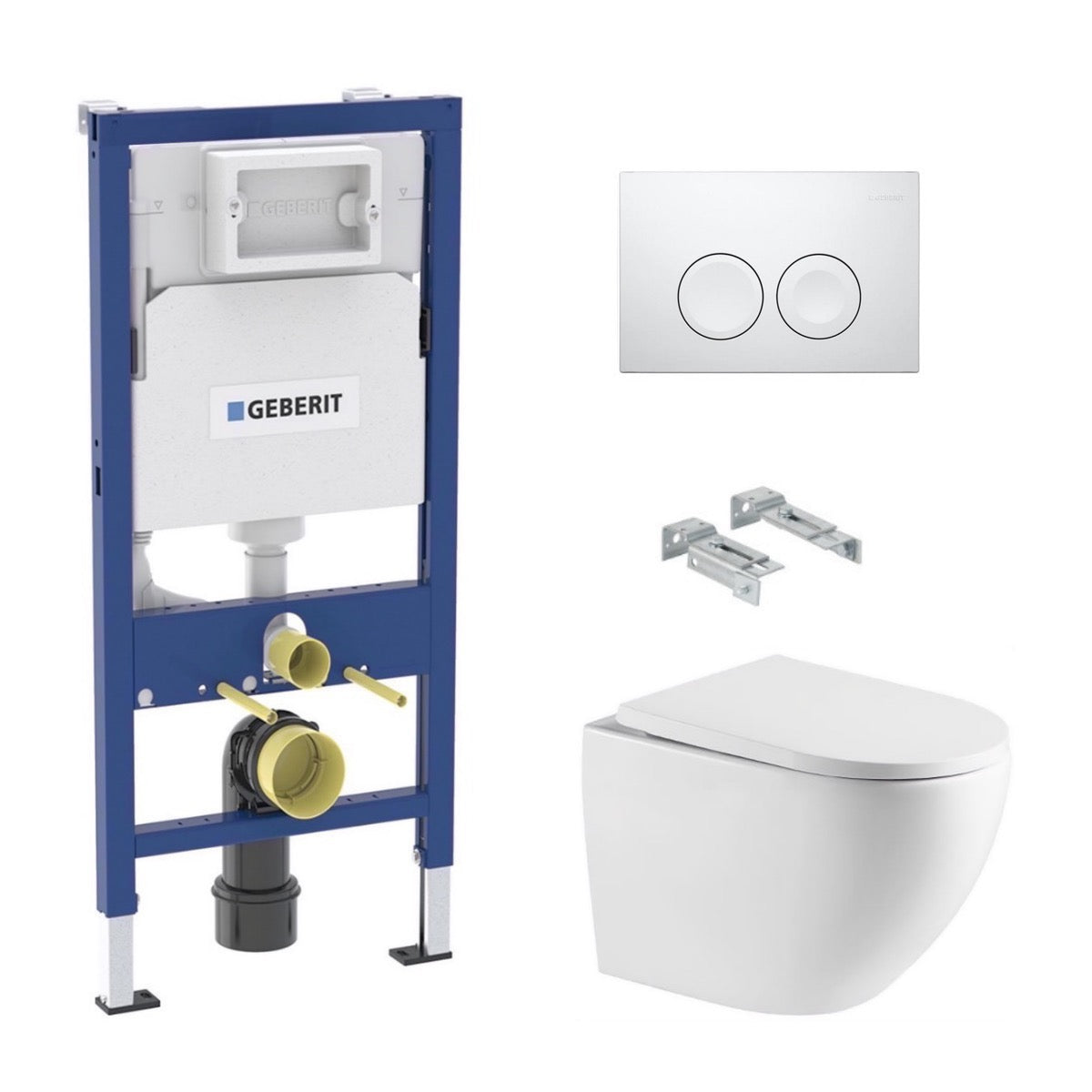 SIKOGESTOR67D25 SAT WC školjka s kompletom Geberit Duofix 458.103.00.1 Delta25