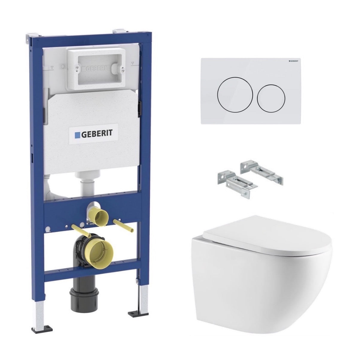 SIKOGESTOR67D20 SAT WC školjka s kompletom Geberit Duofix 458.103.00.1 Delta20