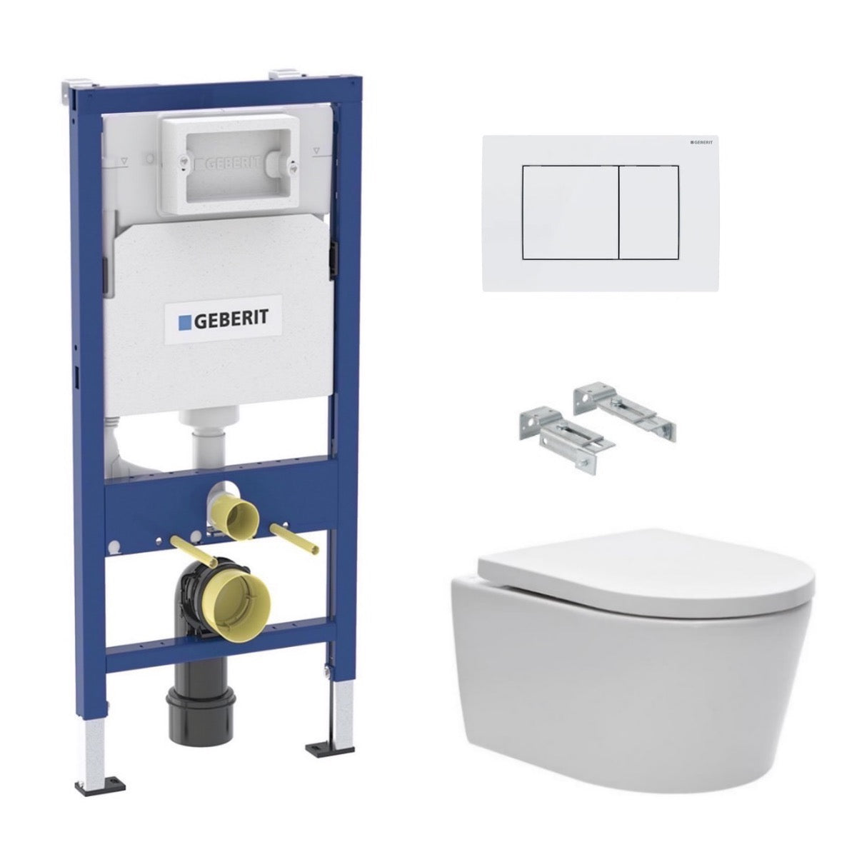 SIKOGES6W1D30 SAT Brevis wc školjka s kompletom Geberit Duofix 458.103.00.1 Delta30