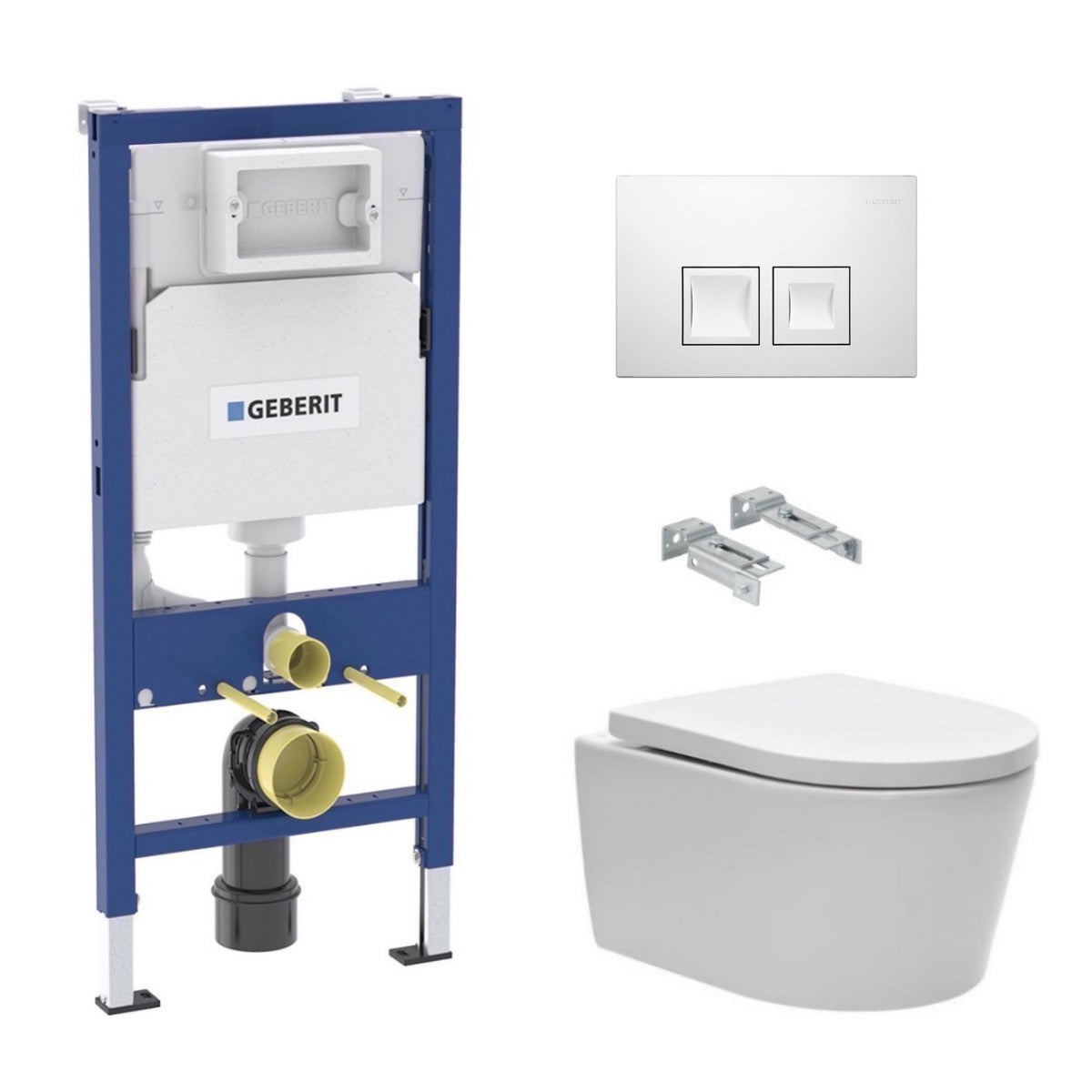SIKOGES6W1D35 SAT Brevis wc školjka s kompletom Geberit Duofix 458.103.00.1 Delta35