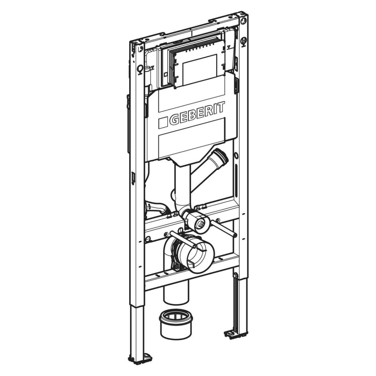 111.364.00.6 Geberit Duofix Sigma podometni splakovalnik za WC školjko z odzračevanjem