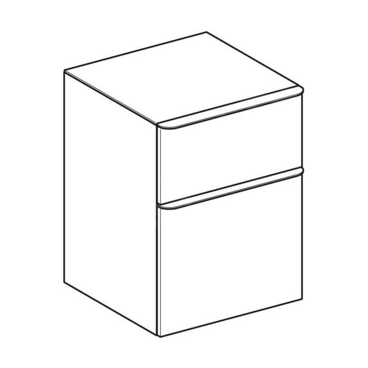 500.357.JR.1 Geberit Smyle Square 45 x 42 cm nizka stranska omarica