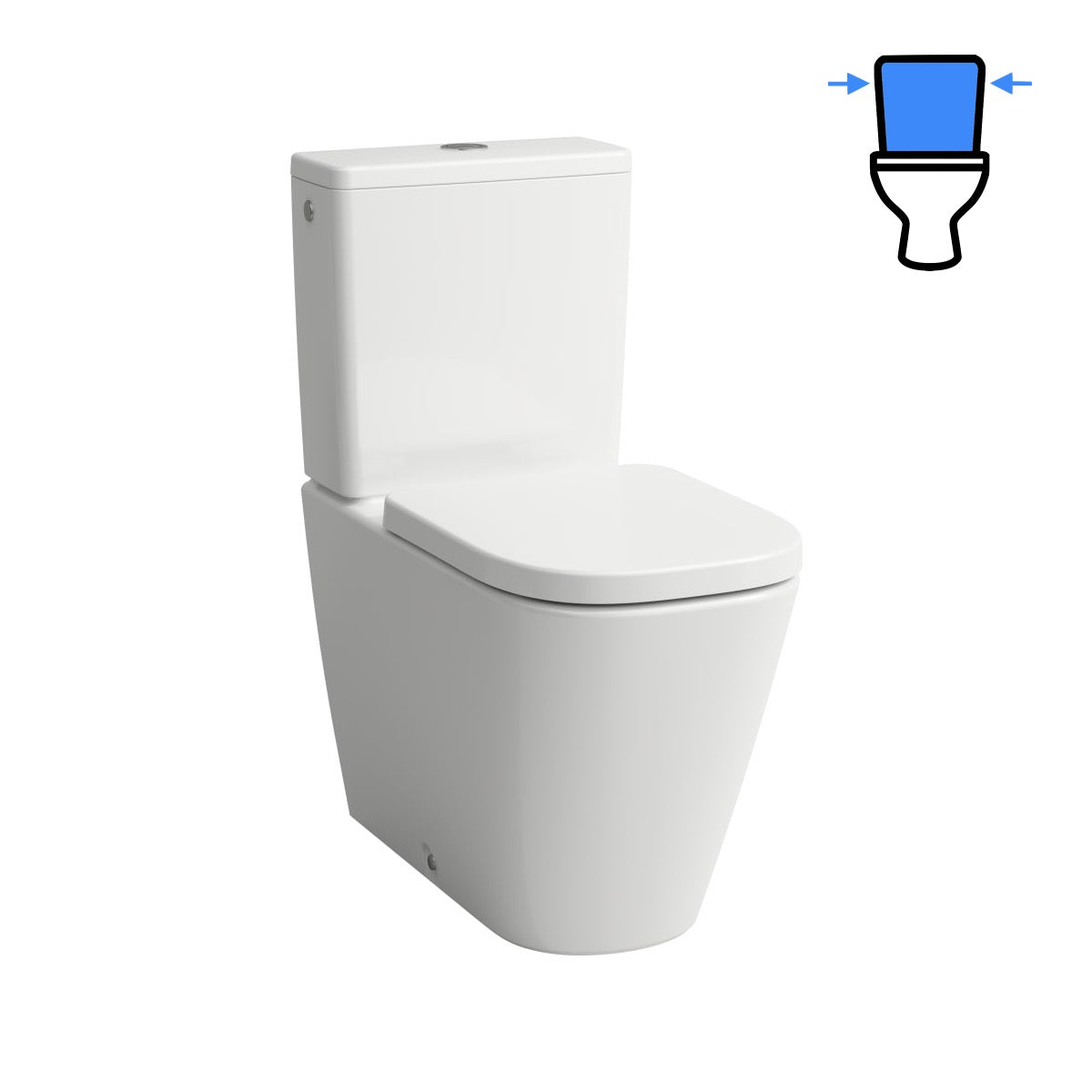 H8241110000001SET Laufen Meda talna brezrobna WC školjka monoblok z WC desko s počasnim zapiranjem