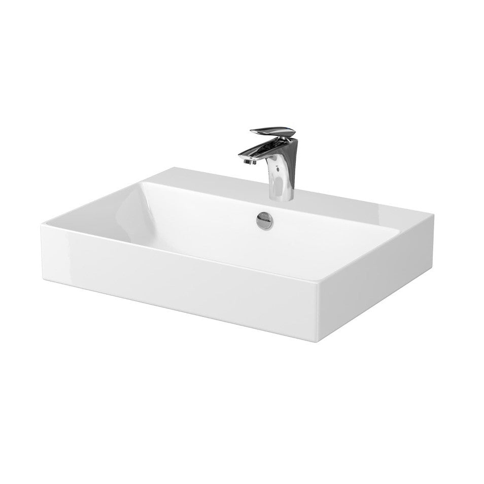 K671-005 Cersanit Inverto 60 x 45 cm keramični umivalnik z odprtino za armaturo