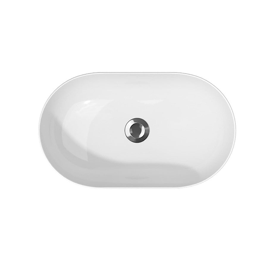 K671-009 Cersanit Inverto 60 x 35 cm ovalni nadpultni keramični umivalnik