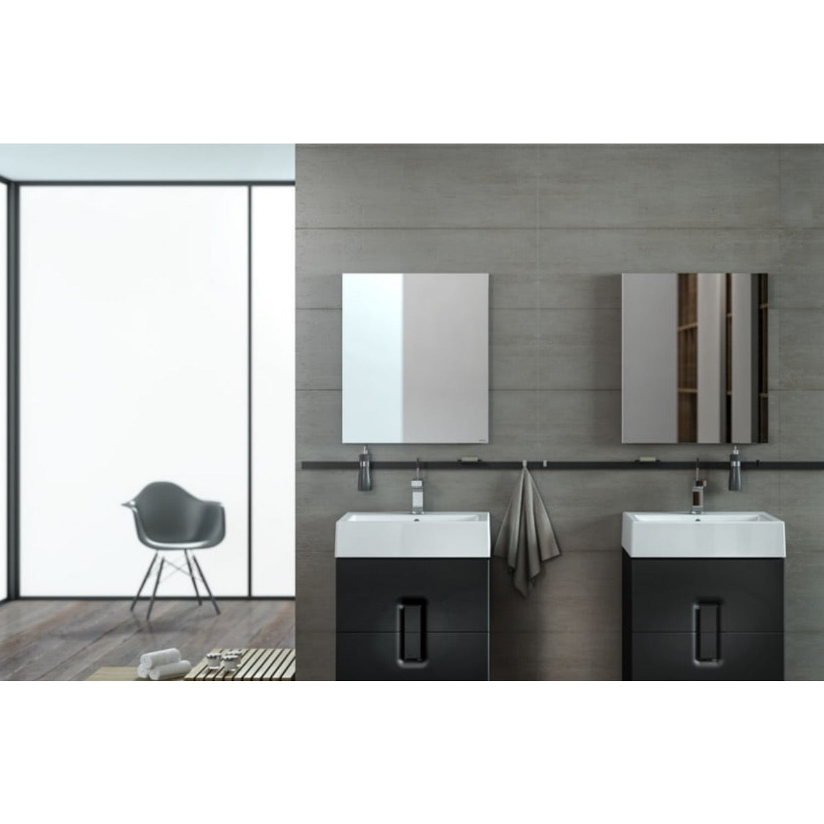 L51150000 Kolo Twins 50 x 46 cm pravokotni keramični umivalnik z odprtino za armaturo