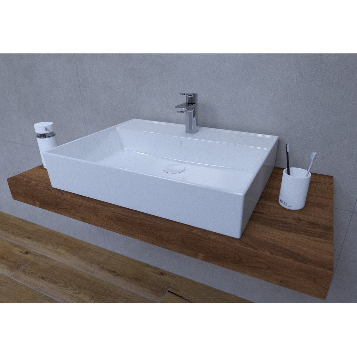 KSETDO14 Grohe 100 x 50 cm kopalniški sestav s pultom za umivalnik