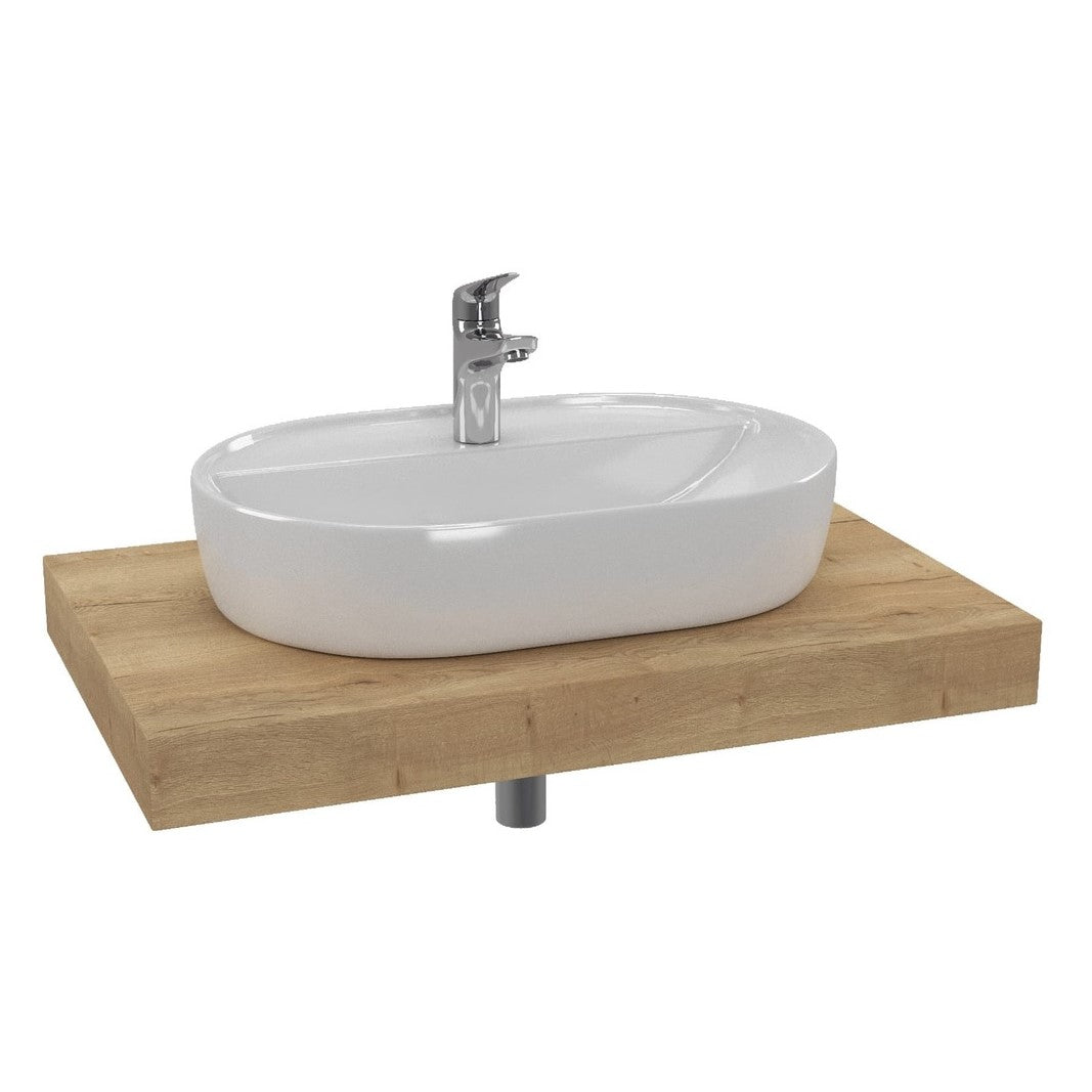 KSETDO2 Hansgrohe 80 x 50 cm kopalniški sestav s pultom za umivalnik