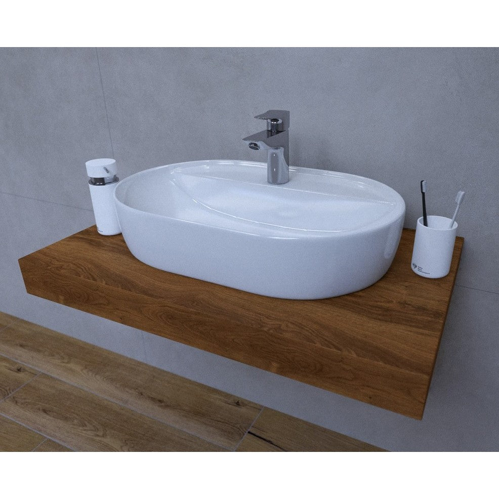 KSETDO4 Hansgrohe 80 x 50 cm kopalniški sestav s pultom za umivalnik