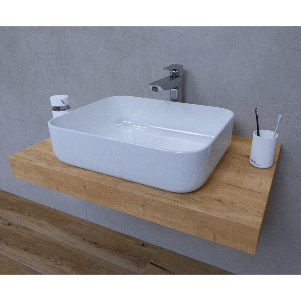 KSETDO6 Hansgrohe 80 x 50 cm kopalniški sestav s pultom za umivalnik