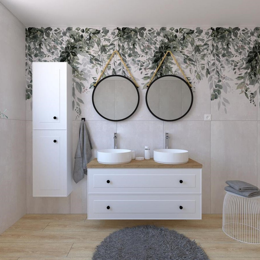 KSETFORLI5 Naturel Forli 120 x 46 cm kopalniški sestav s stransko omarico