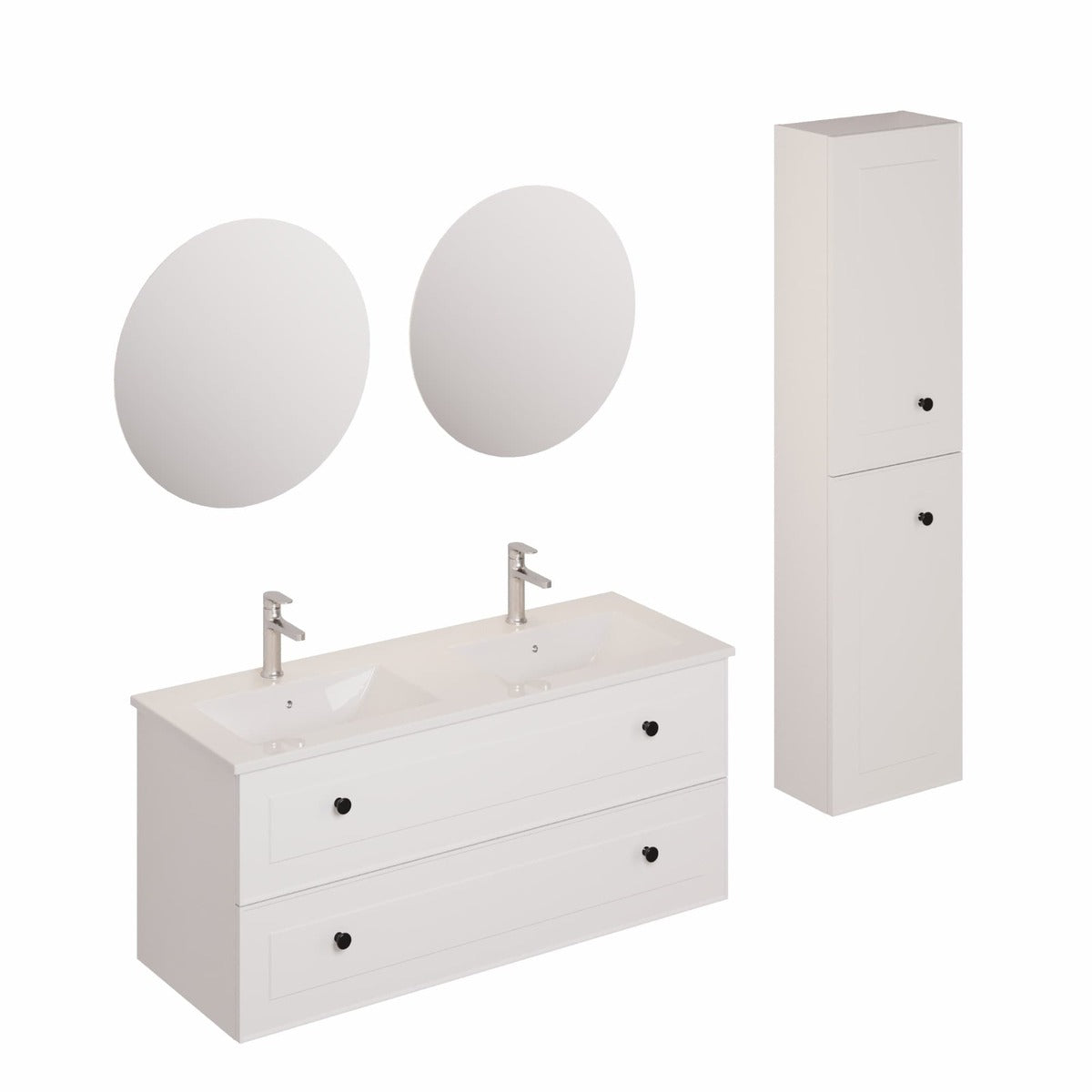 KSETFORLI6 Naturel Forli 120 x 46 cm kopalniški sestav s stransko omarico