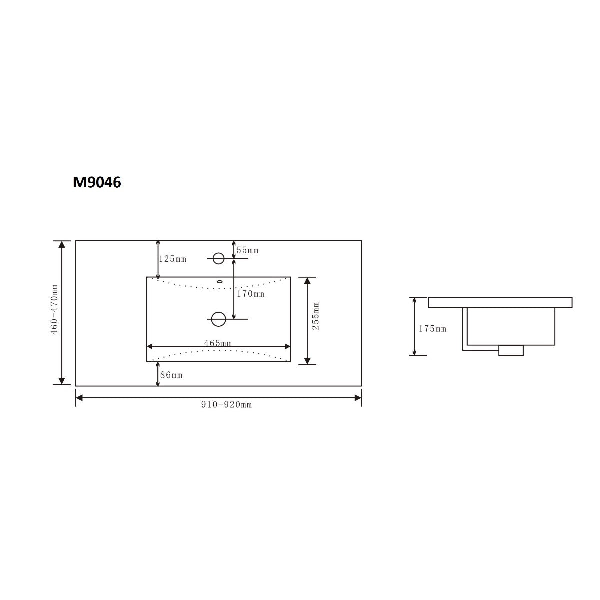 NOBIA90ZDS Naturel Nobia 90 x 46 cm umivalnik z omarico