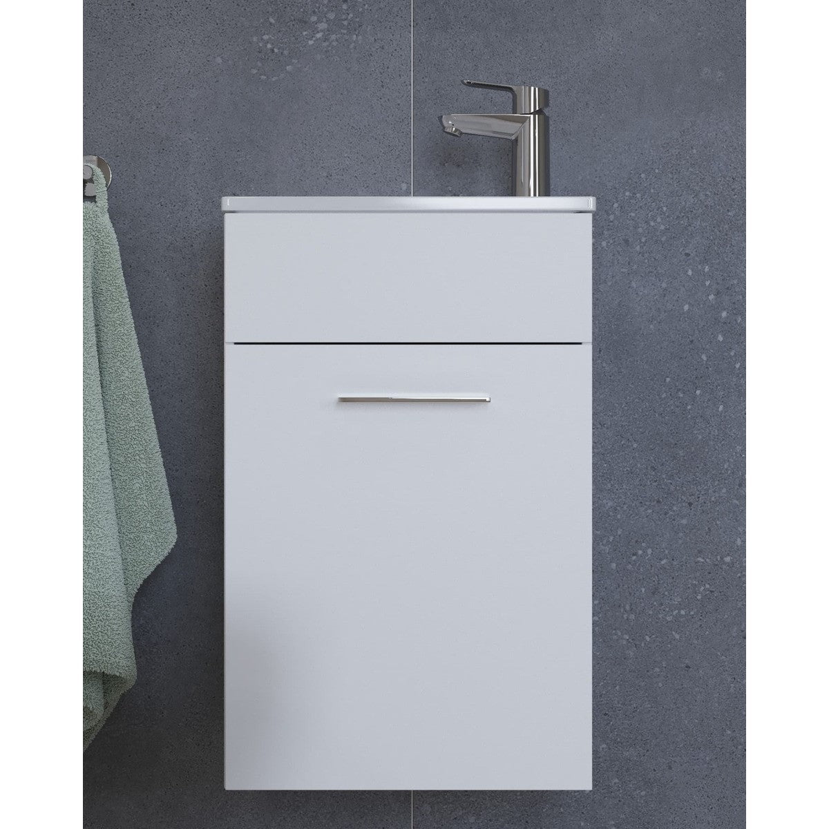 MIASET40BSET Vitra Mia 39 x 61 x 28 cm kopalniški sestav s stransko omarico