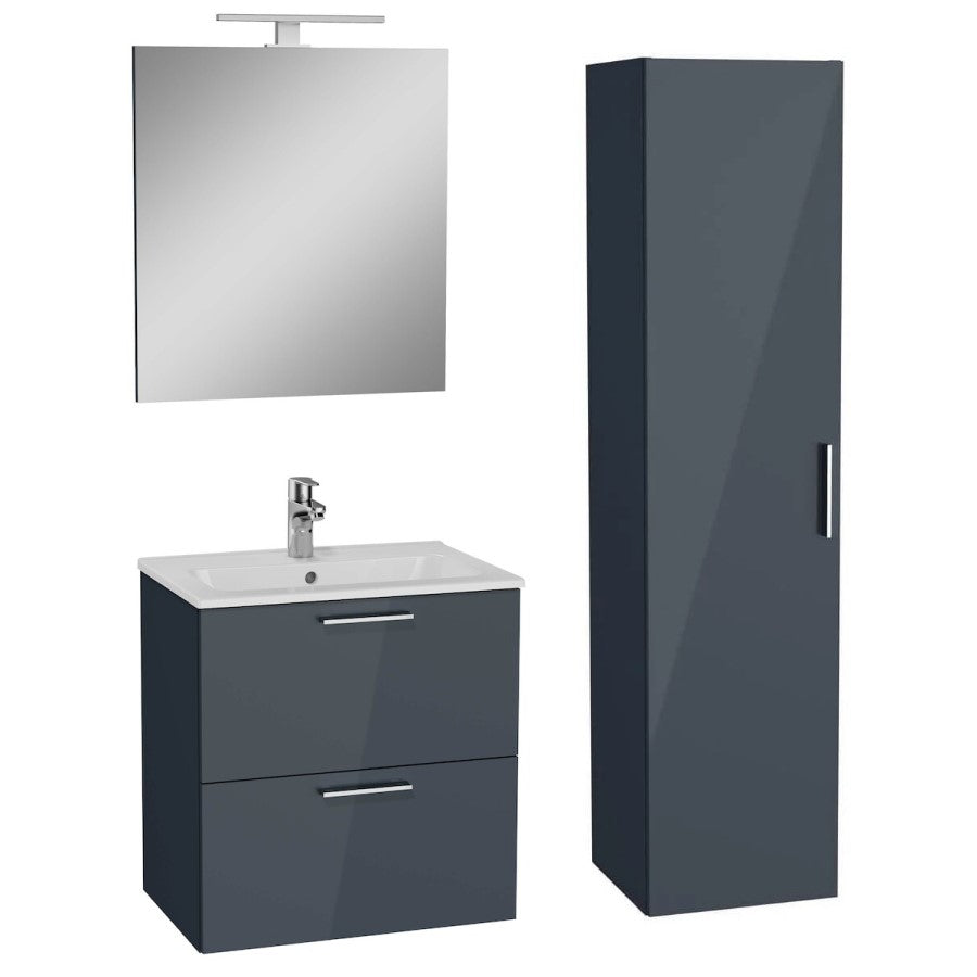 MIASET60ASET Vitra Mia 59 x 61 x 39,5 cm kopalniški sestav s stransko omarico