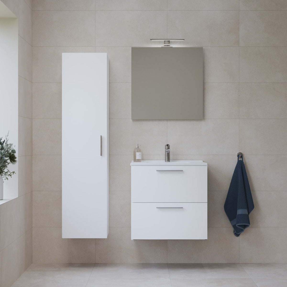MIASET60BSET Vitra Mia 59 x 61 x 39,5 cm kopalniški sestav s stransko omarico