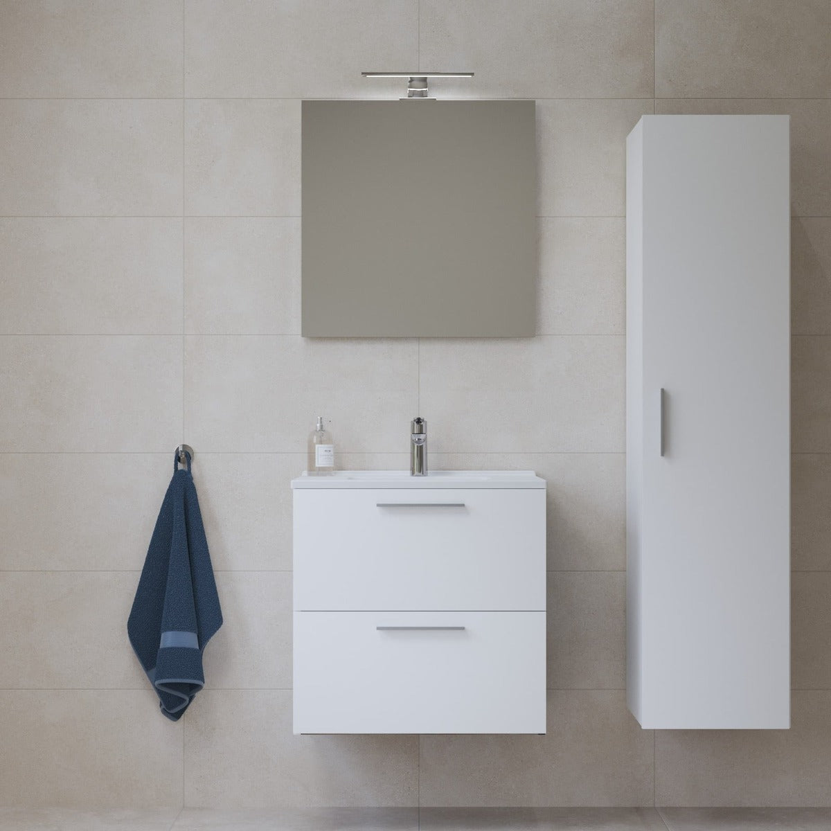 MIASET60BSET Vitra Mia 59 x 61 x 39,5 cm kopalniški sestav s stransko omarico