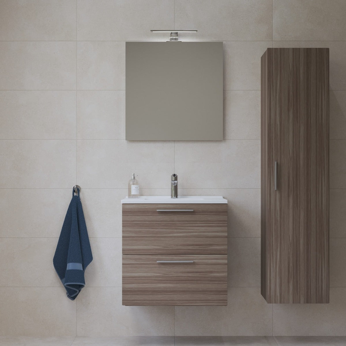 MIASET60CSET Vitra Mia 59 x 61 x 39,5 cm kopalniški sestav s stransko omarico