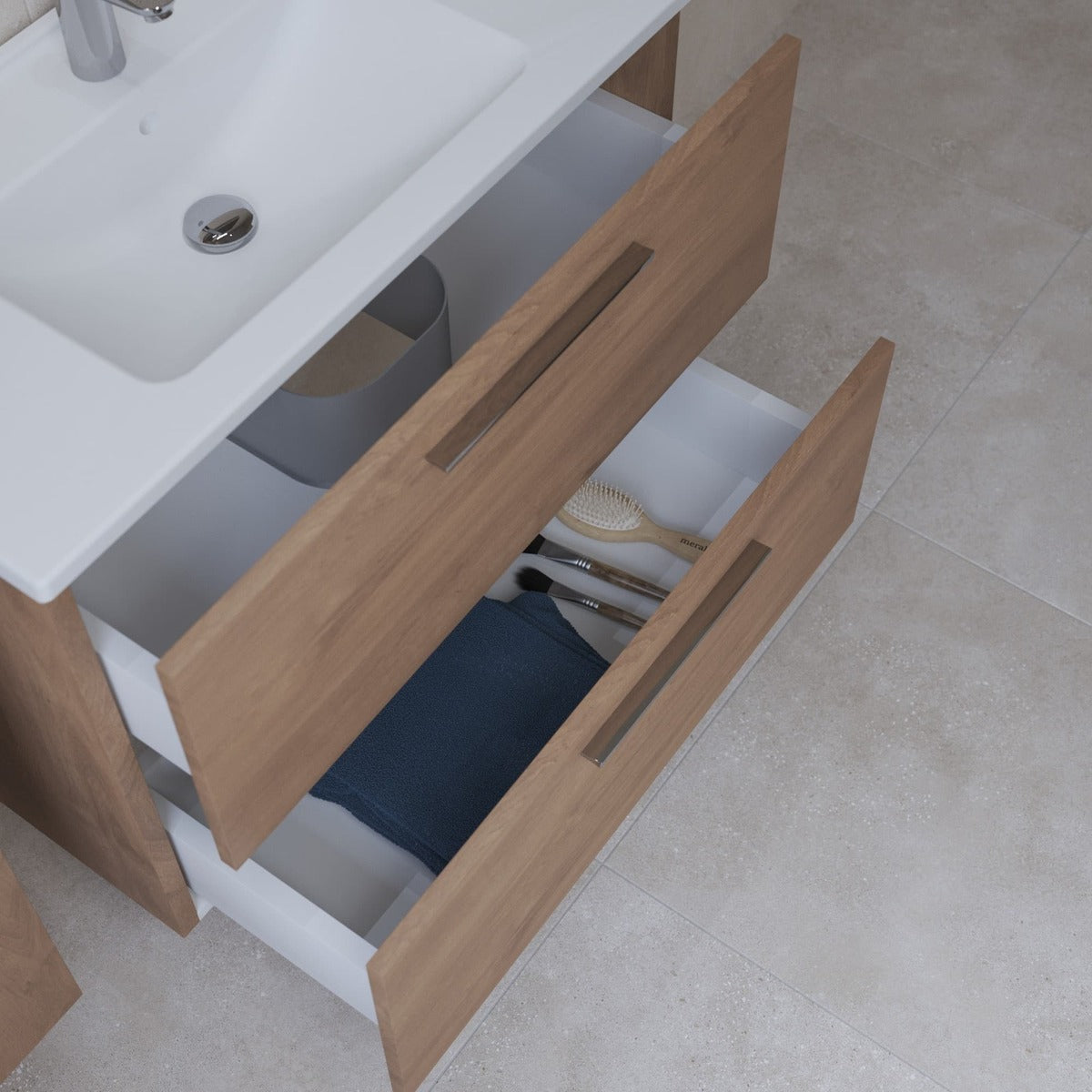 MIASET80DSET Vitra Mia 79 x 61 x 39,5 cm kopalniški sestav s stransko omarico