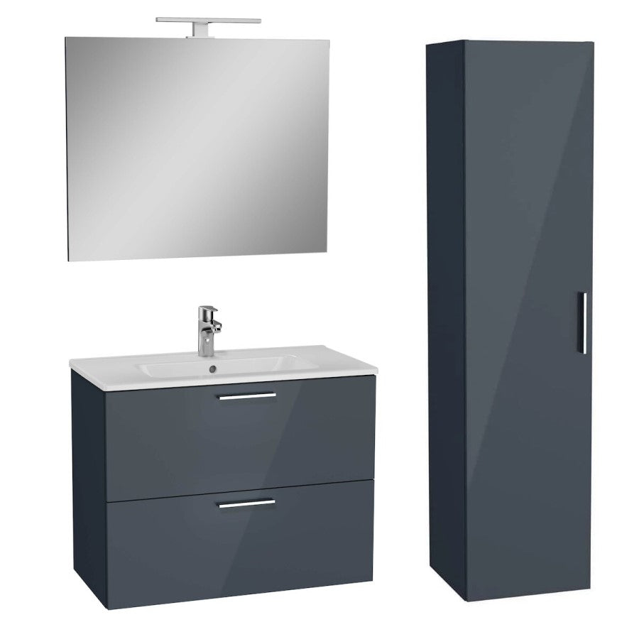 MIASET80ASET Vitra Mia 79 x 61 x 39,5 cm kopalniški sestav s stransko omarico