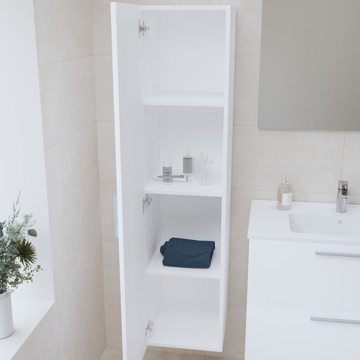 MIASET80BSET Vitra Mia 79 x 61 x 39,5 cm kopalniški sestav s stransko omarico