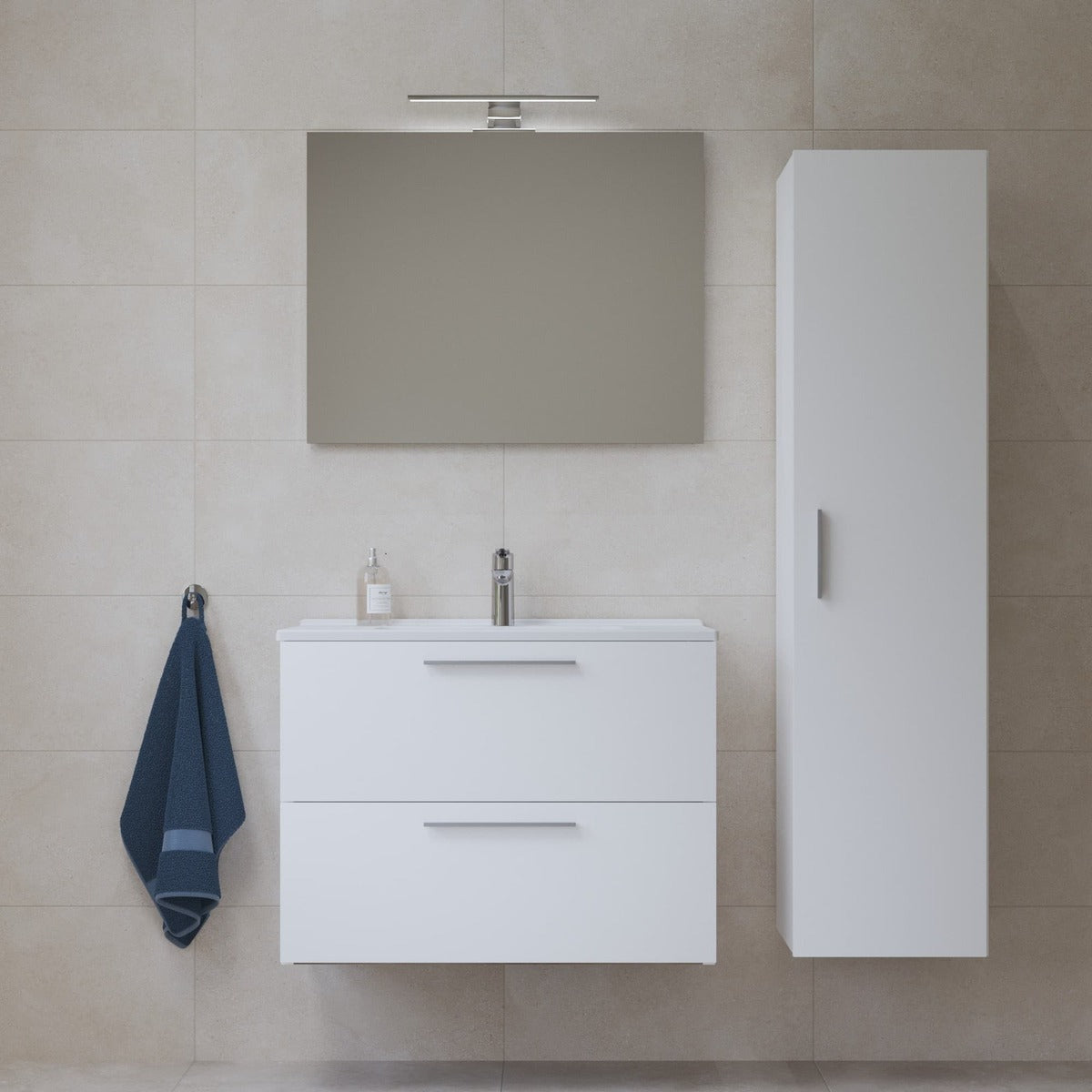 MIASET80BSET Vitra Mia 79 x 61 x 39,5 cm kopalniški sestav s stransko omarico
