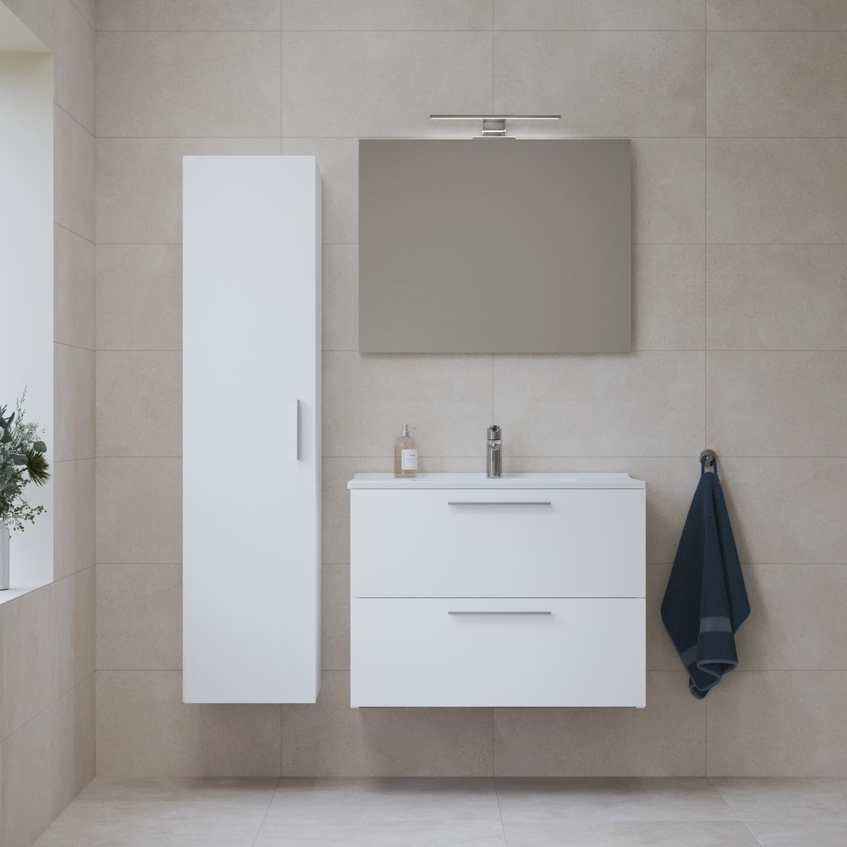 MIASET80BSET Vitra Mia 79 x 61 x 39,5 cm kopalniški sestav s stransko omarico