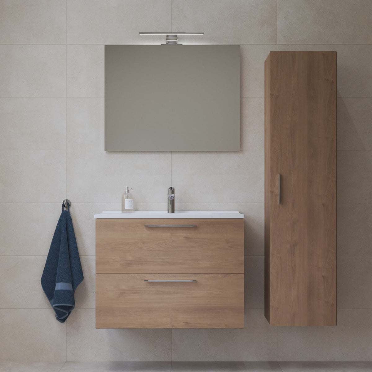 MIASET80DSET Vitra Mia 79 x 61 x 39,5 cm kopalniški sestav s stransko omarico