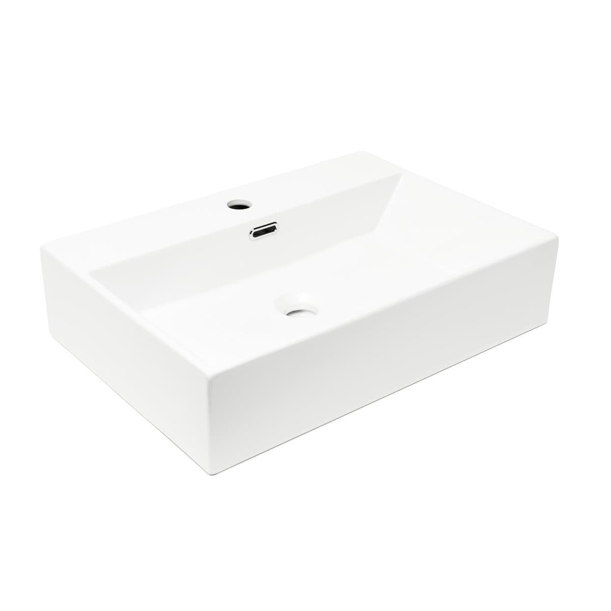 SATCW6042 SAT Cube Way 60x42 cm pravokotni nadpultni keramični umivalnik