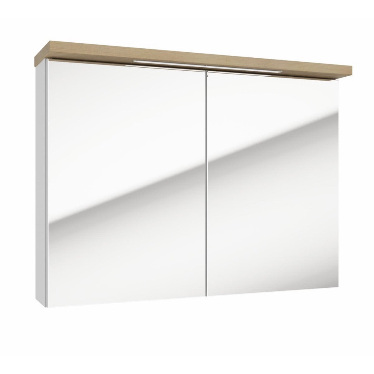 STILLAE08002 Naturel Stilla 80 x 60 cm omarica z ogledalom in LED osvetlitvijo