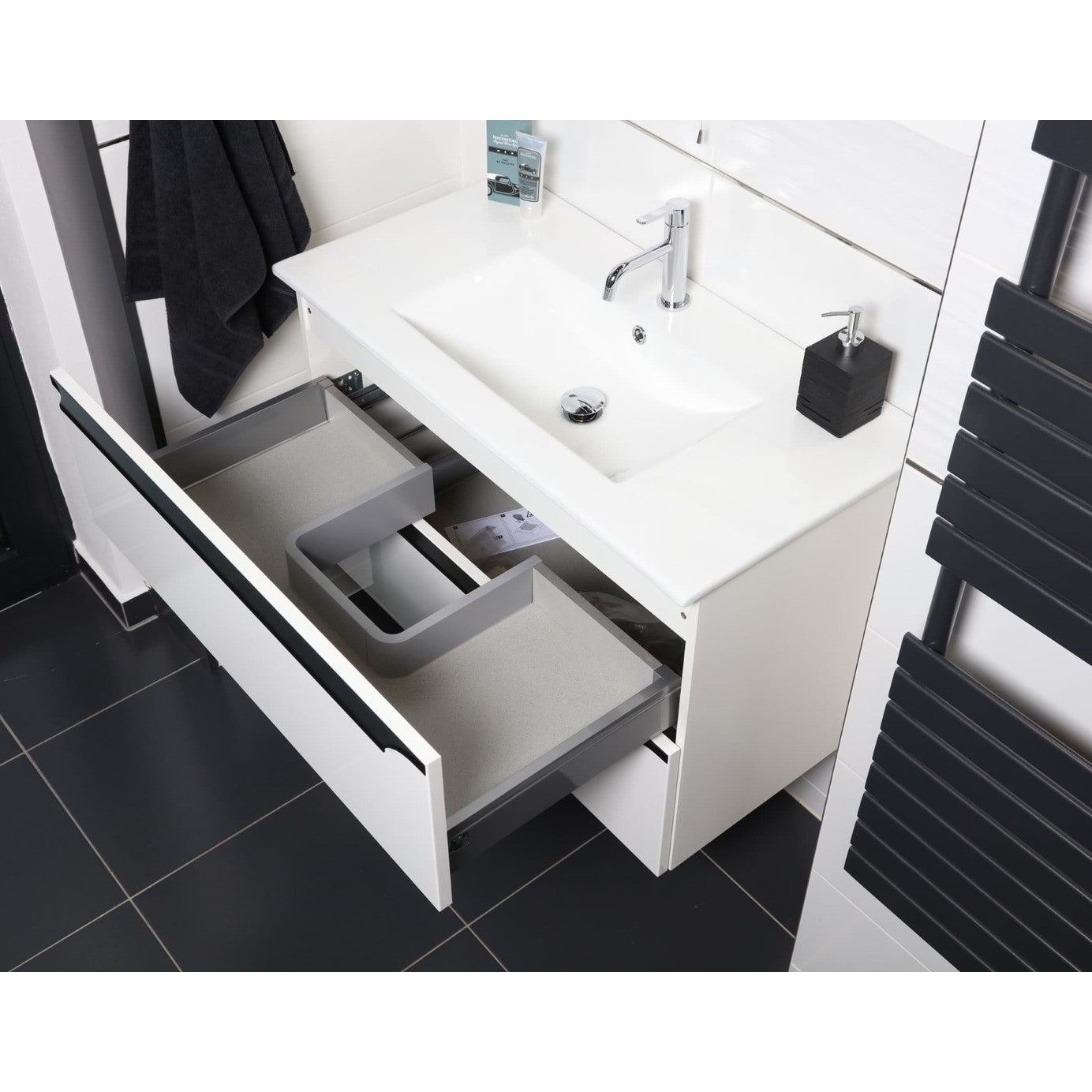 NOBIA60ZBL Naturel Nobia 60 x 46 cm umivalnik z omarico