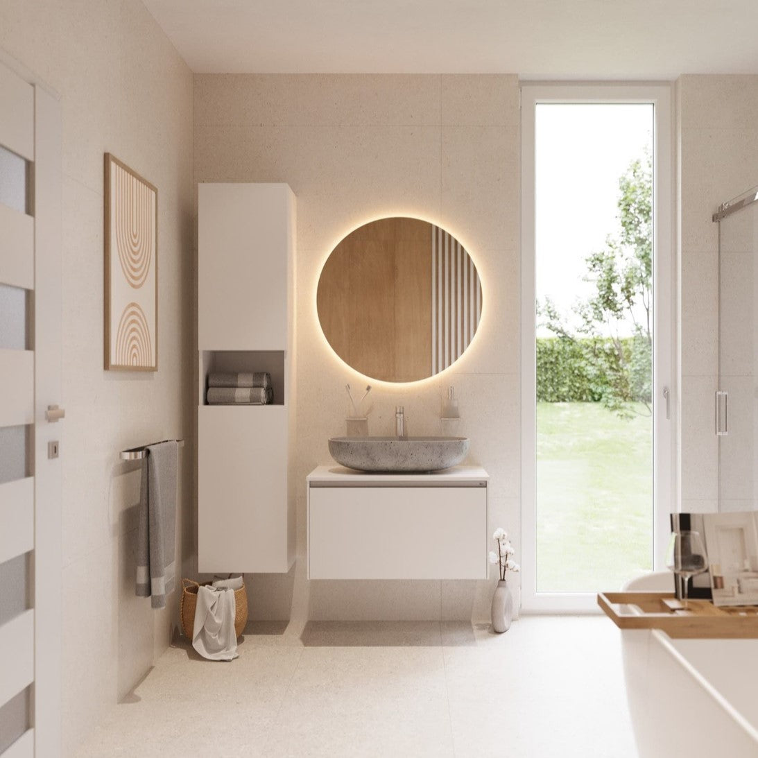 ONADESK801ZBM Roca ONA 80 x 46 cm omarica za umivalnik