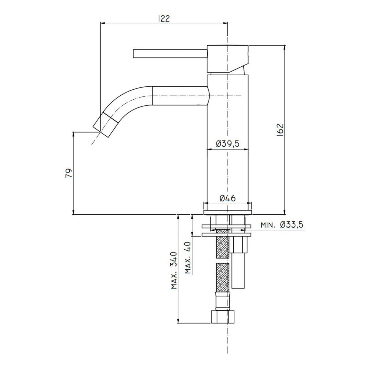 LIG071 Paffoni Light armatura za umivalnik