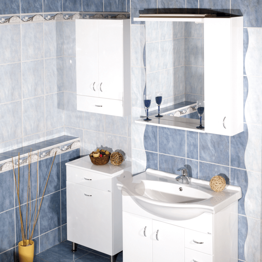 PROZRCK80IP Naturel Keramia Pro 80 x 80 cm kopalnisko ogledalo z led lučko