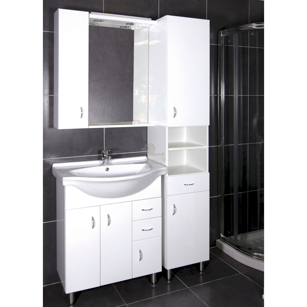 PROV35LP Naturel Keramia Pro 190 x 35 x 33 cm prostostoječa visoka kopalniška omarica