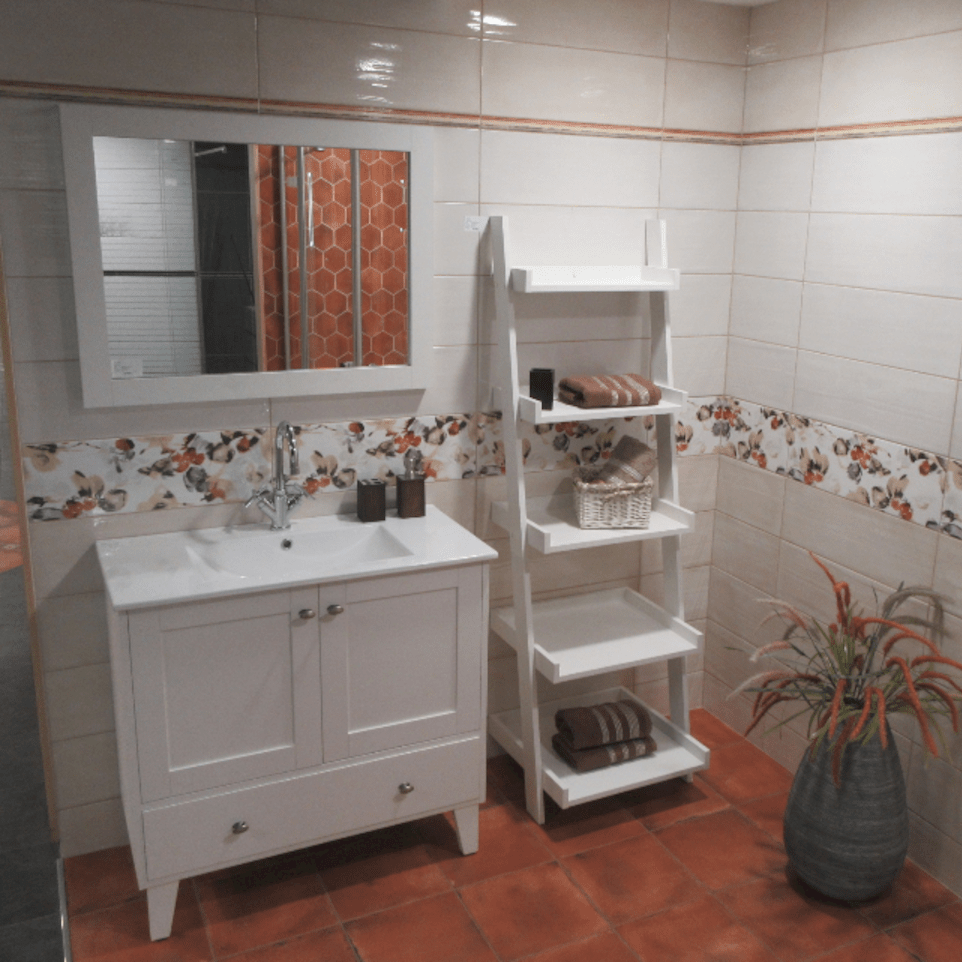 PROVENCEPOLICE Naturel Provence 54 x 50 cm poličnik lestev retro izgleda