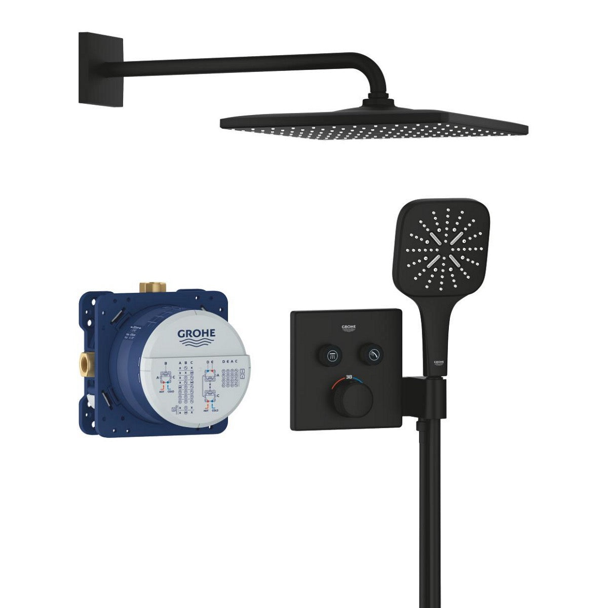 34865KF0 Grohe Grohtherm SmartControl Mono 310 Cube termostatski podometni komplet za tuš