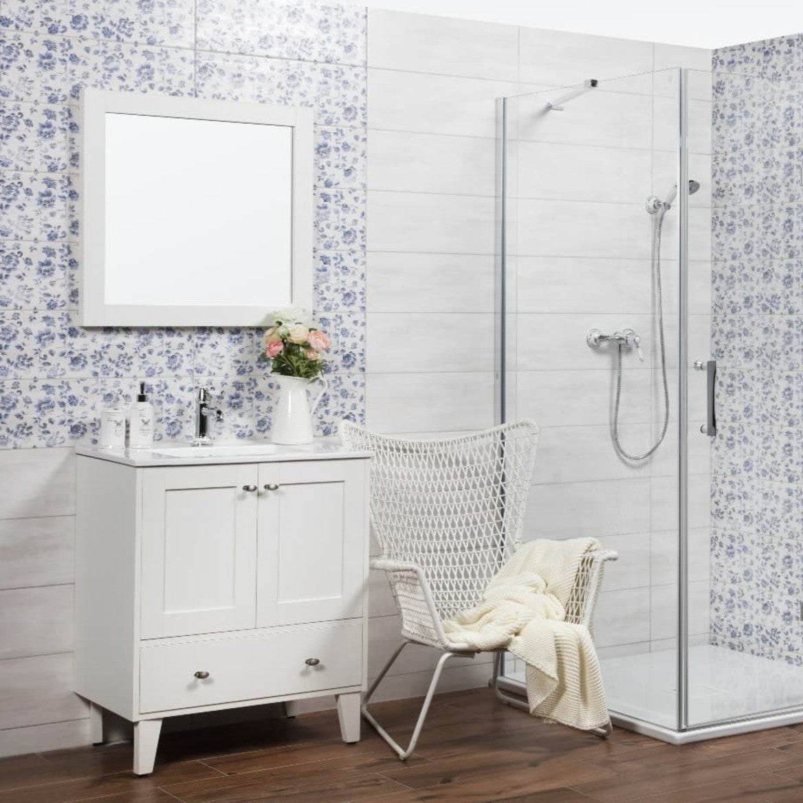 PROVENCE90BT Naturel Provence 90 x 46 cm umivalnik z omarico retro izgleda