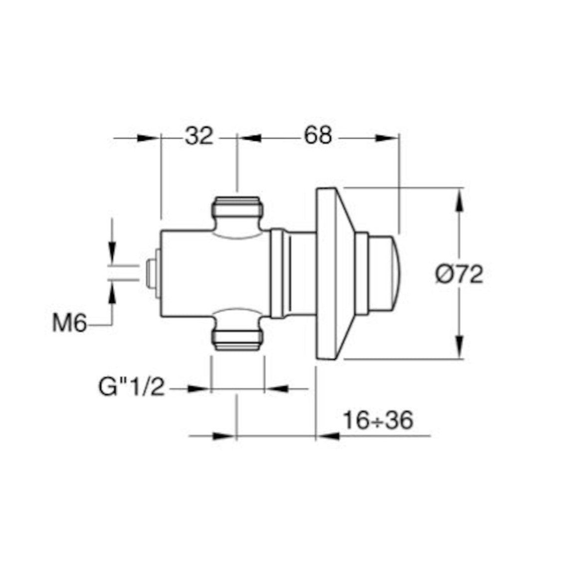 QK110 Silfra podometni ventil za pisoar
